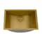 Ruvati 16 x 11 inch Brushed Gold Polished Brass Rectangular Bathroom Sink Undermount RVH6107GG - alternate 6